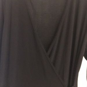 Black wrap dress